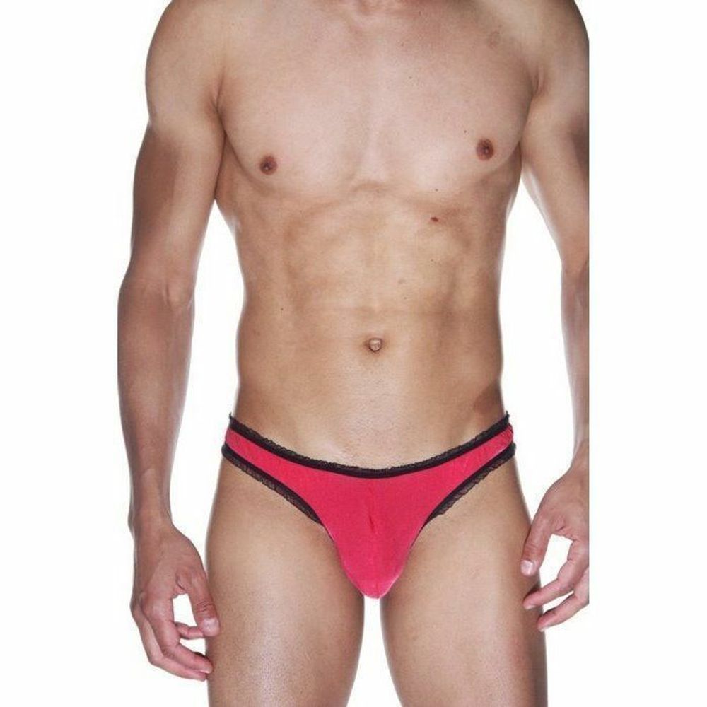 Мужские трусы тонги красные La Blinque LB15524