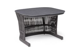 "Лугано" журнальный стол 76х76 H55 см из HPL, цвет "серый гранит"