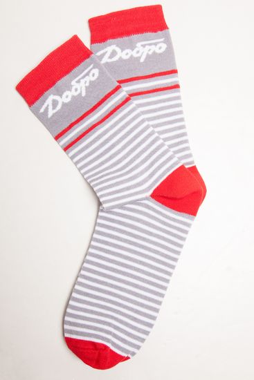 Носки ЗАПОРОЖЕЦ Добро (Красный (Красный/Серый)