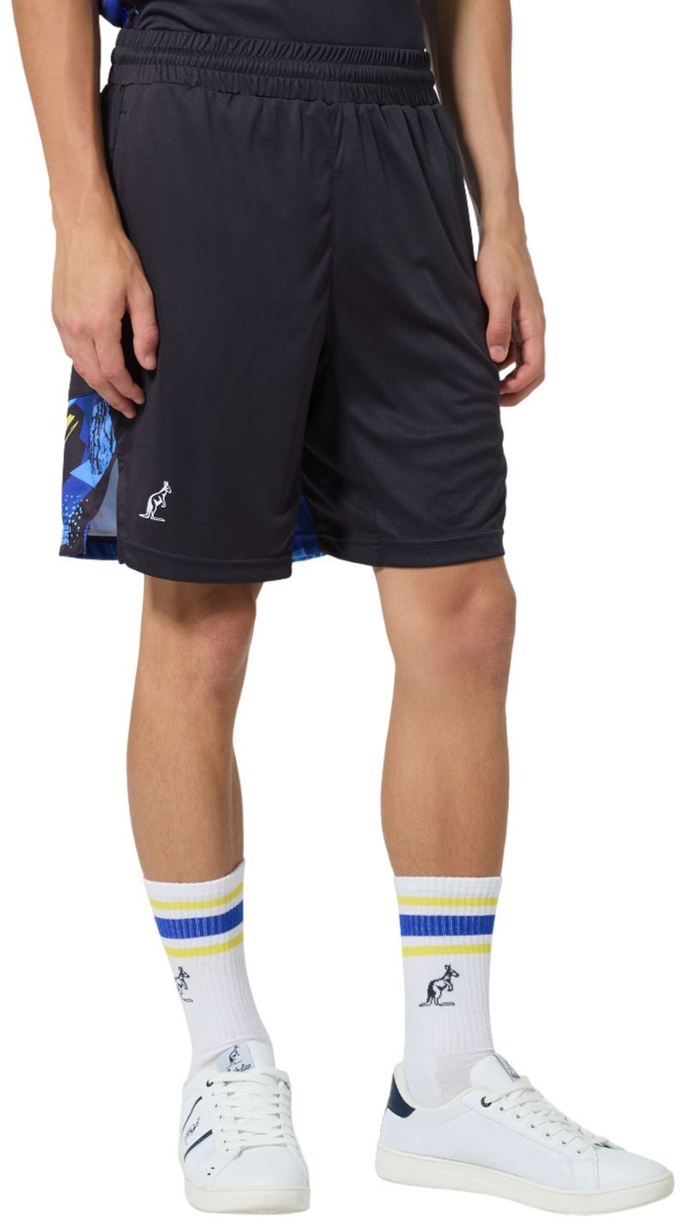 Мужские теннисные шорты Australian Scribble Block in Ace - черный