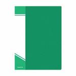 Папка с файлами inФОРМАТ А4 40 файлов зелен. пластик 600 мкм карман