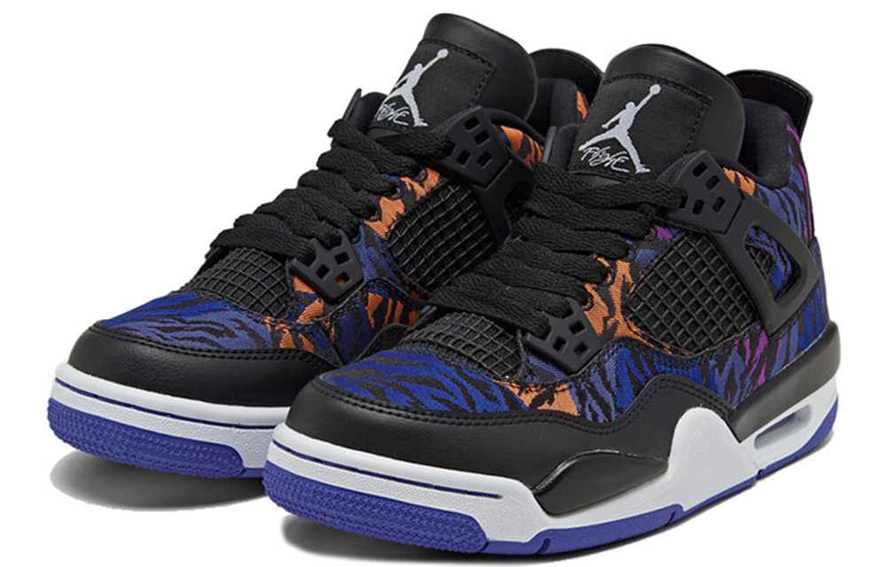Кроссовки Jordan Air Jordan 4 Retro A Tiger-Striped GS (Подростковая размерная сетка)