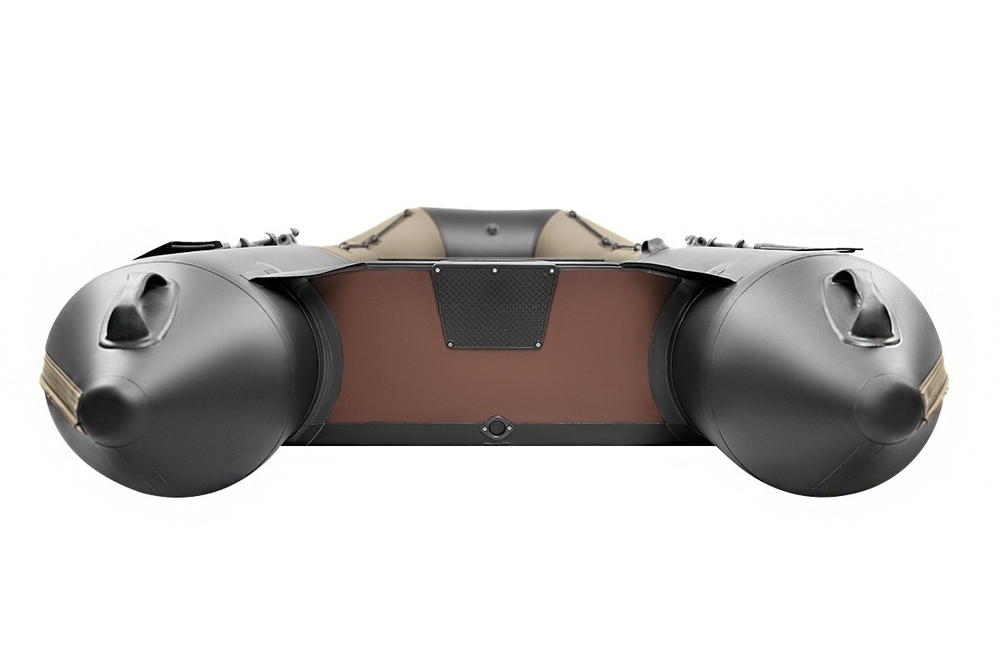 Броня-340 СК слань+киль хаки-черный (Лодка ПВХ под мотор с усилением)