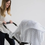 SwaddleDesigns Пеленка муслиновая - Watercolor Denim i Exclaim