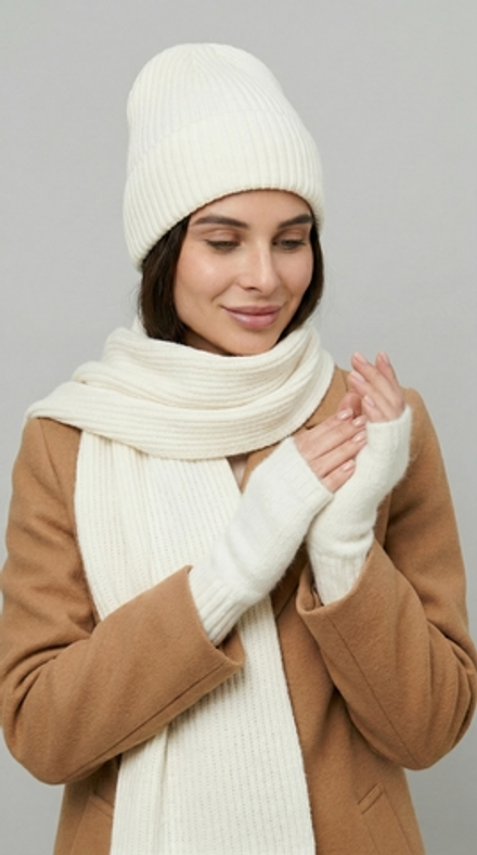 Митенки женские М813-02 экрю