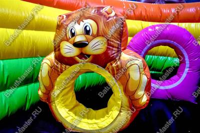 Коммерческий надувной батут "Побег из зоопарка"
