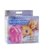 Розовые вакуумные помпы для сосков NIPPLE SUCKER PAIR IN SHINY PINK (Цвет: розовый)