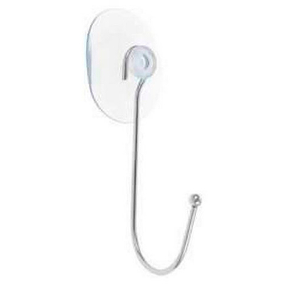 Крючок на присоске "Прозрачный" хром (478-071)