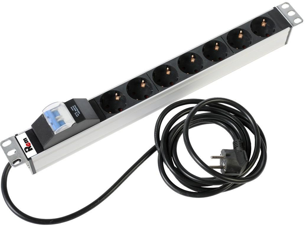 Блок розеток 19", 7 розеток ЦМО R-16-7S-A-440-3
