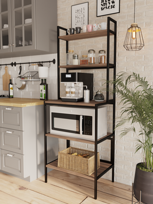 Стеллаж кухонный для техники и хранения лофт