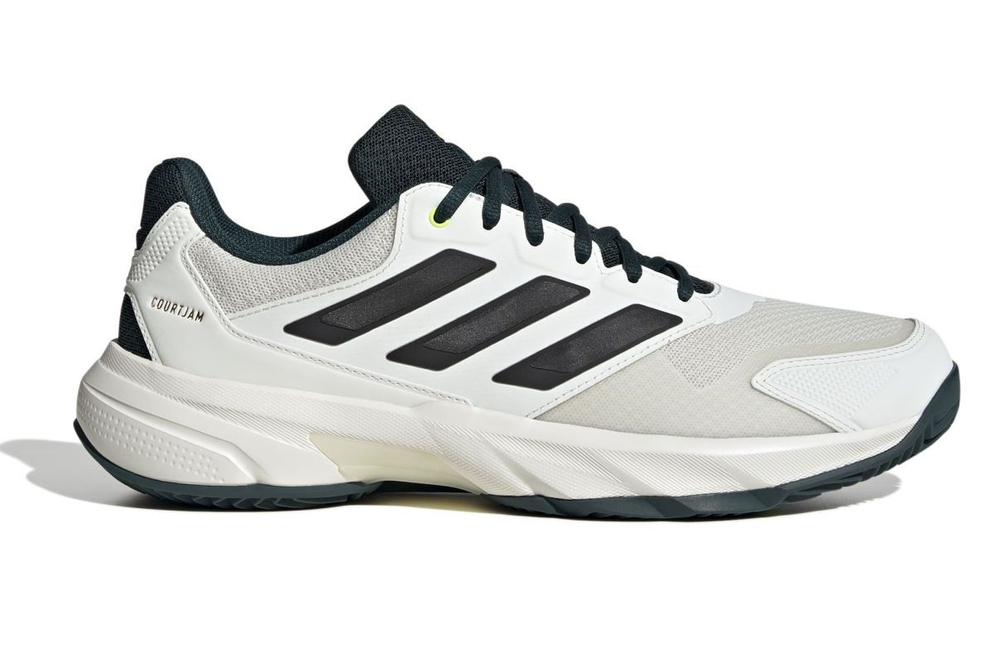 Мужские кроссовки теннисные Adidas CourtJam Control 3 M Clay - кремовый/серебристый металлик/aurora ivy