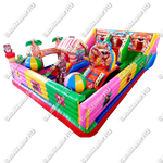 Коммерческий батут "В погоне за медведем",вход слева, 10*6,3*3 м