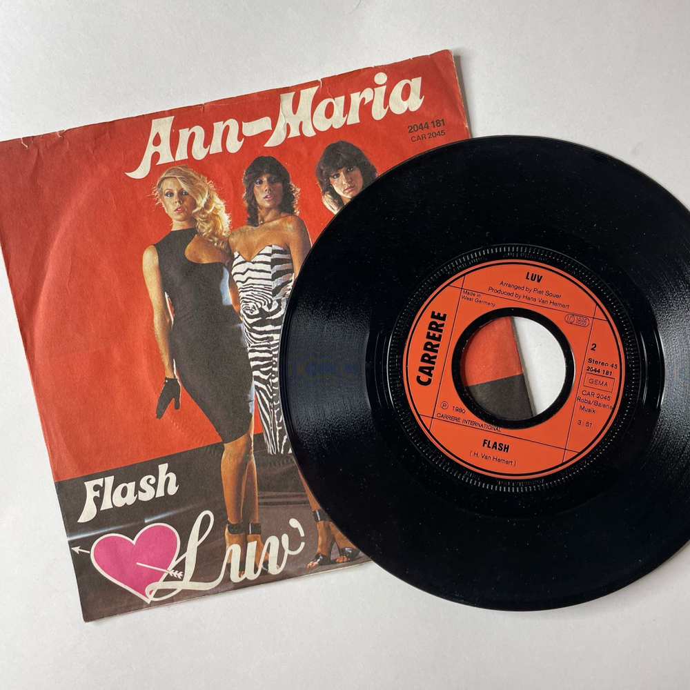 Винтажная виниловая пластинка 7 дюймов (маленькая пластинка) Luv Ann Maria (Германия 1980)