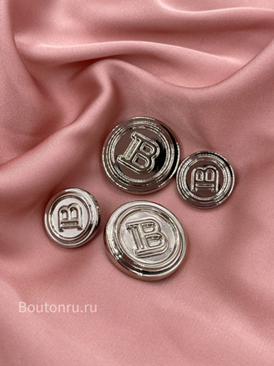 Пуговицы БМН серебро