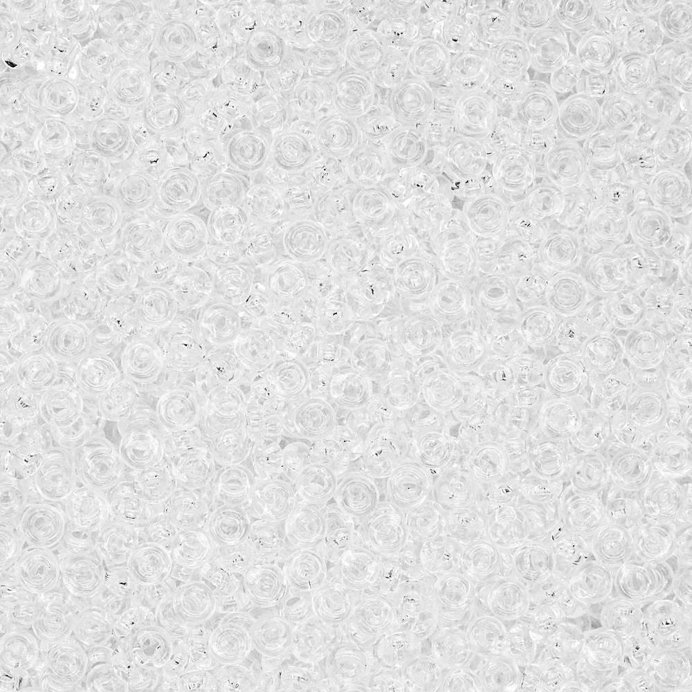 Японский бисер TOHO Demi 11/0 (№1), прозрачный глянцевый