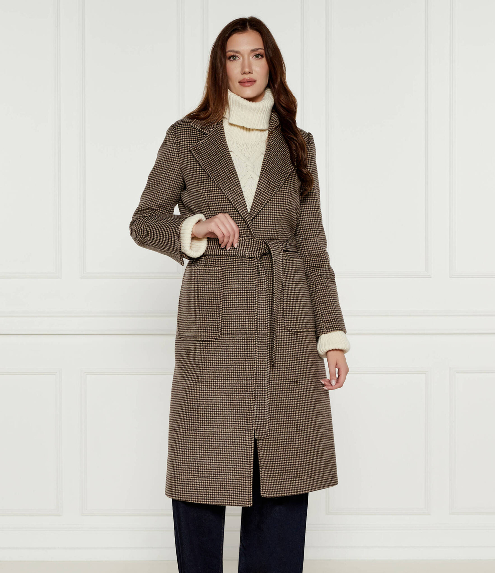 Шерстяное пальто RUNAWAY1 MAX&Co. - коричневый(6016134)