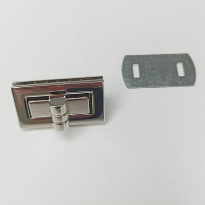 Замок вертушка на винтах 40*22 Серебро