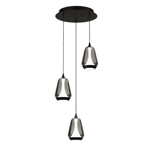 Подвесной светильник MD24001011-3A black/smoky