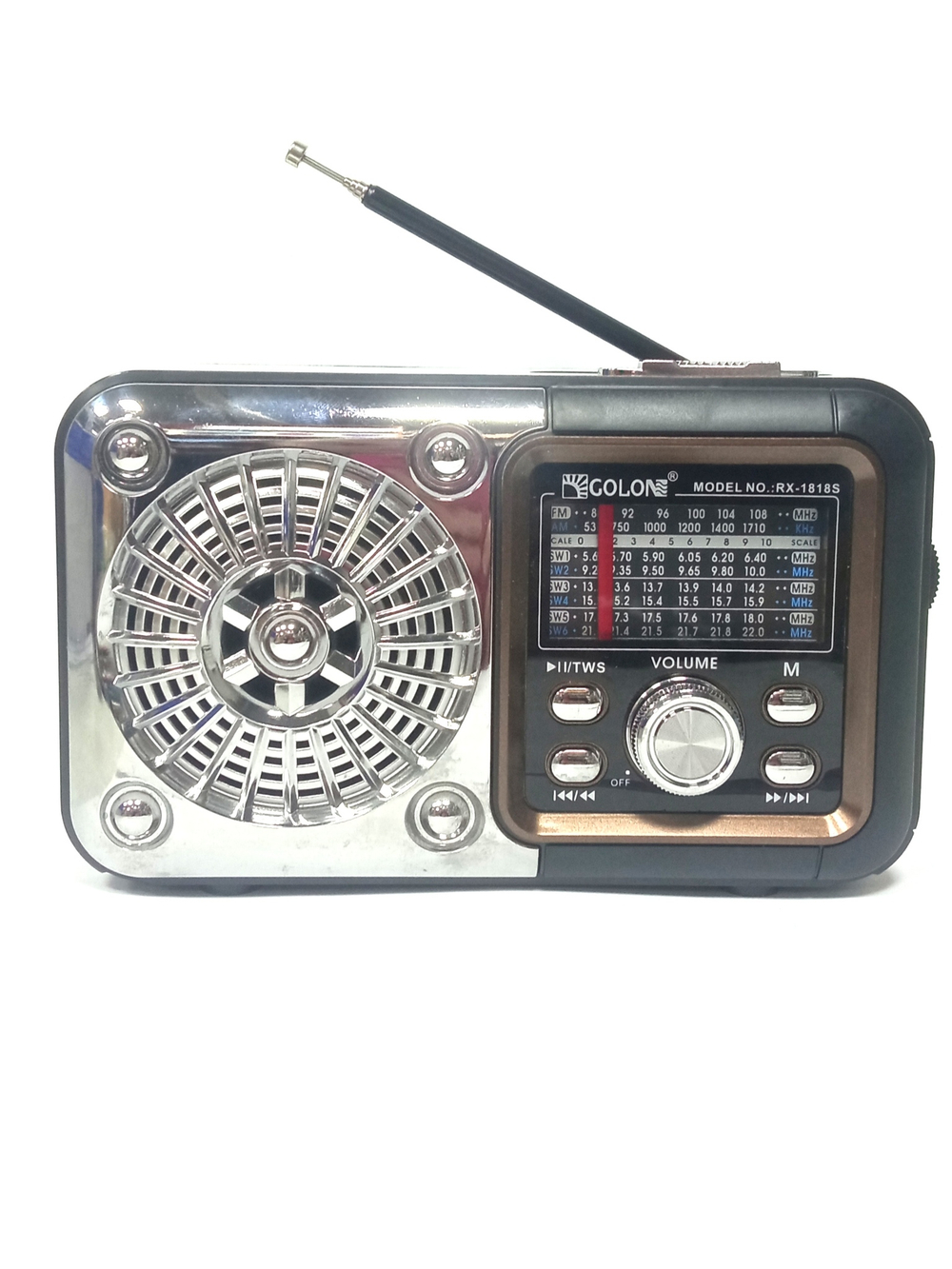 Радиоприемник с MP3 плеером+Solar panel Golon RX1818S