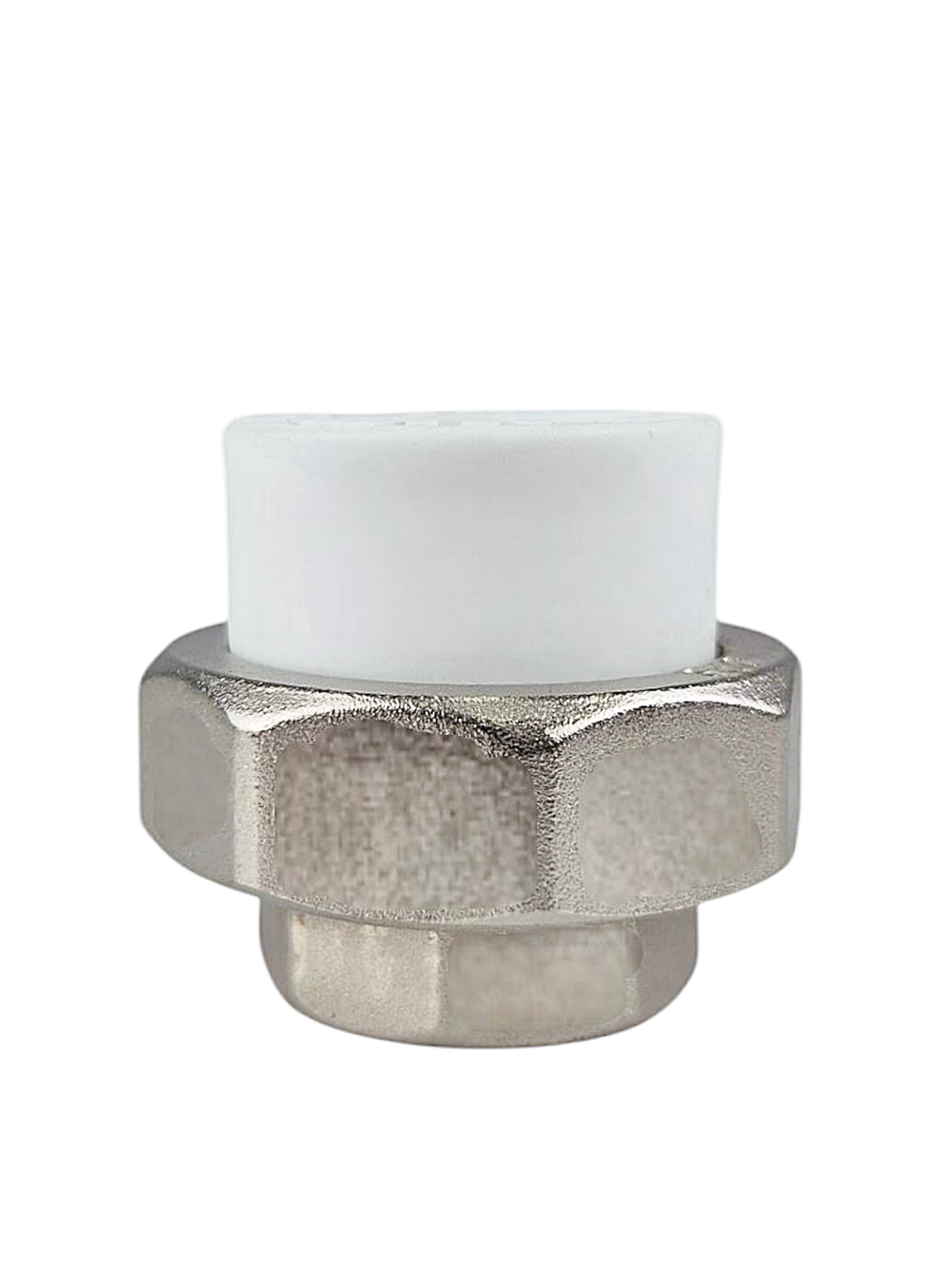 Муфта комбинированная разъемная (Американка) PPR внутренняя резьба 25х 3/4,  белый, RTP (140/10)