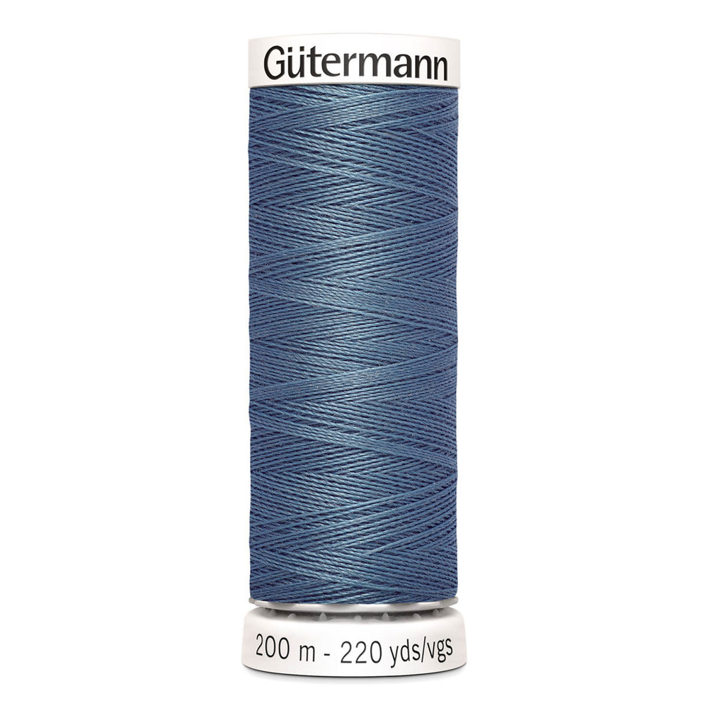Нить Sew-All 200 м, Gutermann, 076 серо-зеленый джинсовый