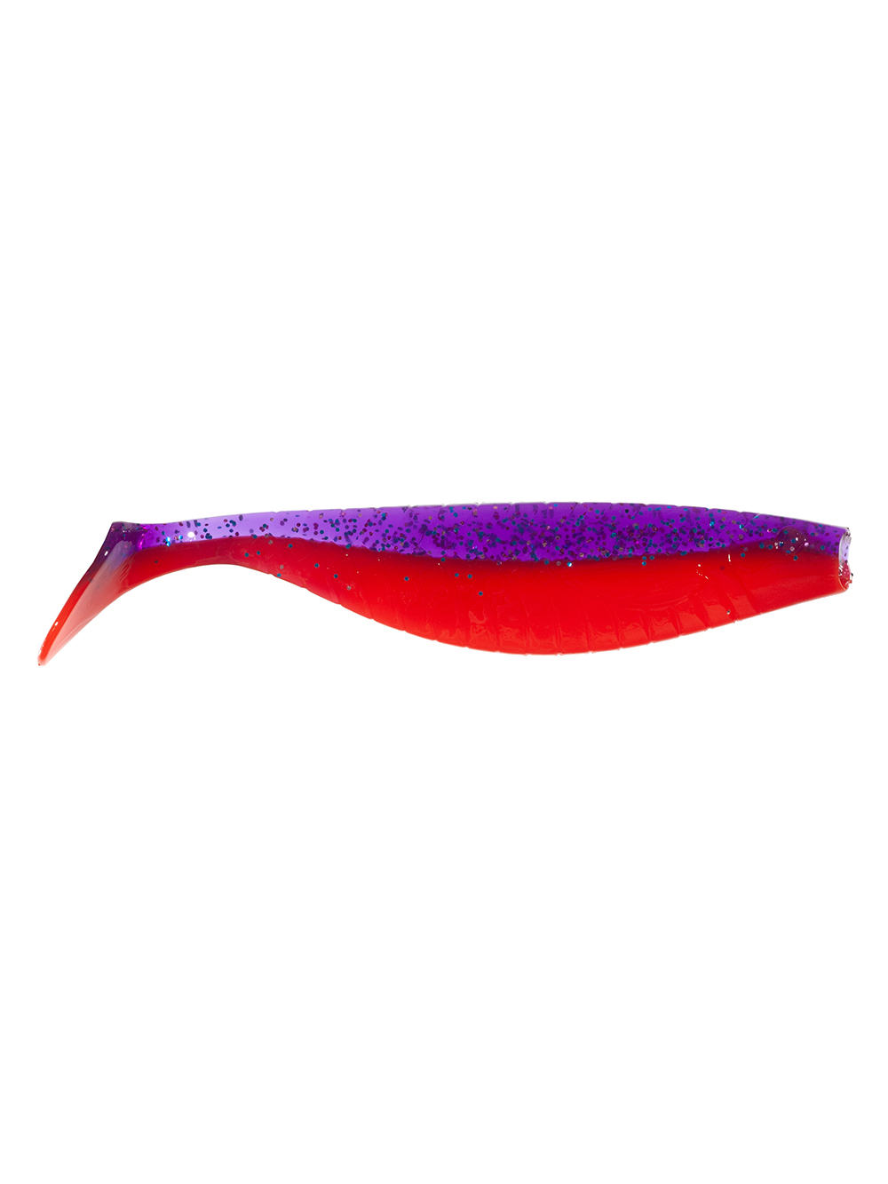 Приманка ZUB-PROVOCATOR 123мм(4,8")-5шт, (цвет 021) фиолетовый верх -красный низ