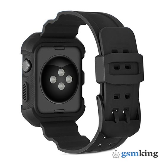 Protective Silicone Case Black (Чёрный) for Apple Watch 38mm/40mm