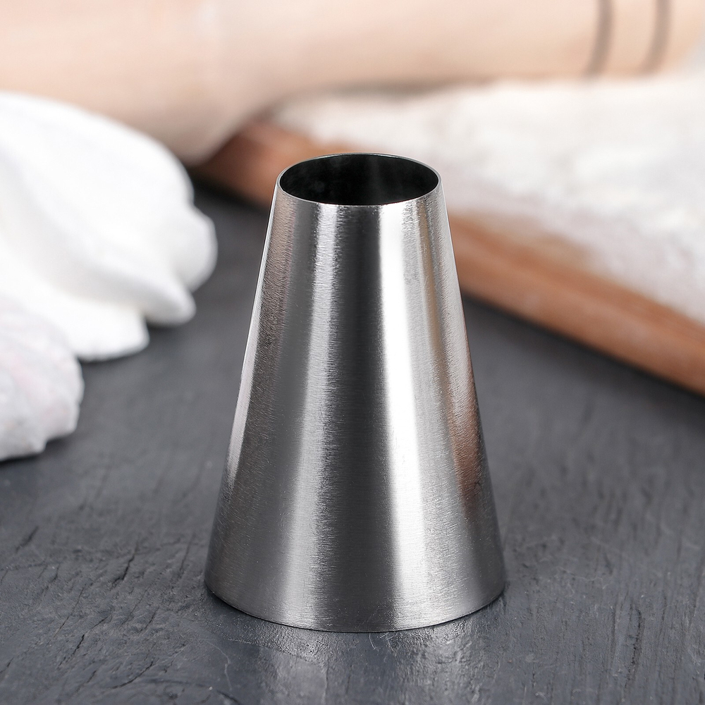 Насадка кондитерская «Трубочка», d=3,4 см, выход 1,7 см, нержавеющая сталь