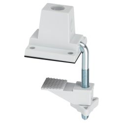 Настольный светильник ЭРА NL-202-G23-11W-W с лампой PL на струбцине и с основанием белый