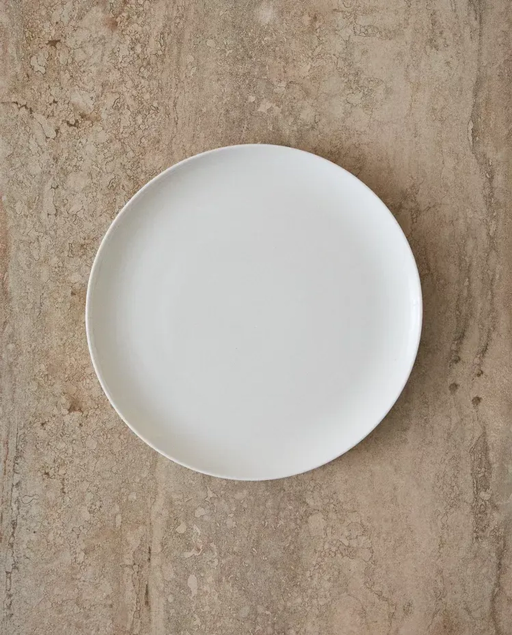 ZARA HOME ДЕСЕРТНАЯ ТАРЕЛКА ИЗ КОСТЯНОГО ФАРФОРА, БЕЛЫЙ