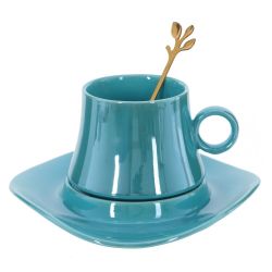 GAEM Кружка с блюдцем и ложкой, 200 мл, L16 W15,5 H8,5 см