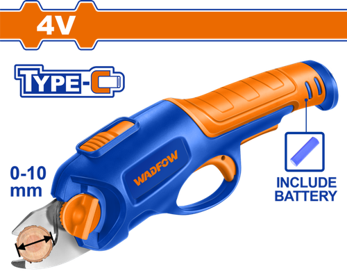 Секатор аккумуляторный 4В Type-C (10) WADFOW WJFP1504