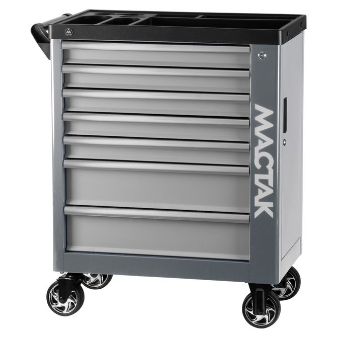 МАСТАК (521-07580G) Тележка инструментальная, 7 выдвижных ящиков, "НОВА", серая