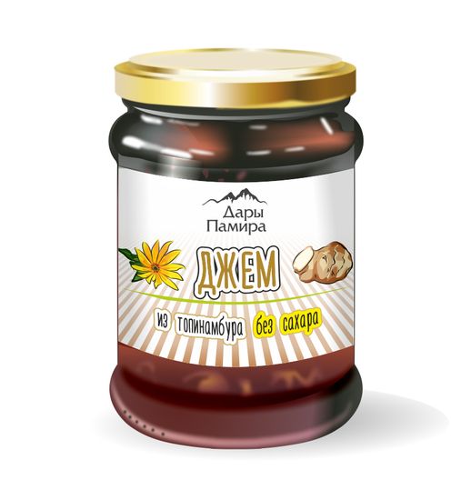 Джем из топинамбура натуральный, ст/б, 300г.