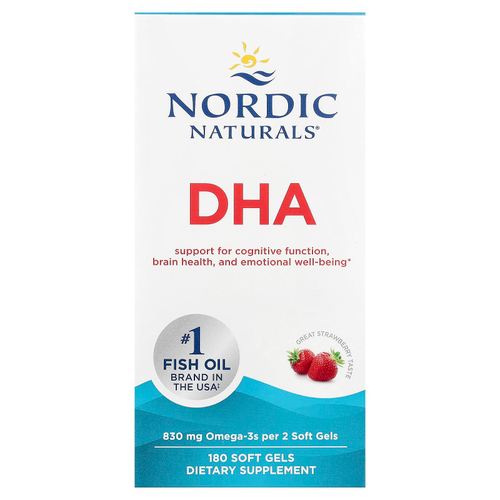 Nordic Naturals, ДГК, клубничный вкус, 415 мг, 180 мягких таблеток