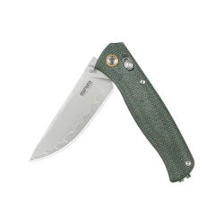 Нож складной SRM 255L-MG3 Medal Beadblast (140Cr Laminated, Green Micarta)