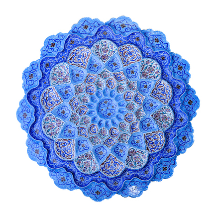 Тарелка минакари ручной работы из Исфахана 270320264 Иран