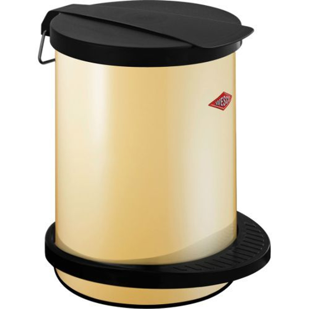 Ведро для мусора 13л Wesco Pedal bin 111 кремовое Германия