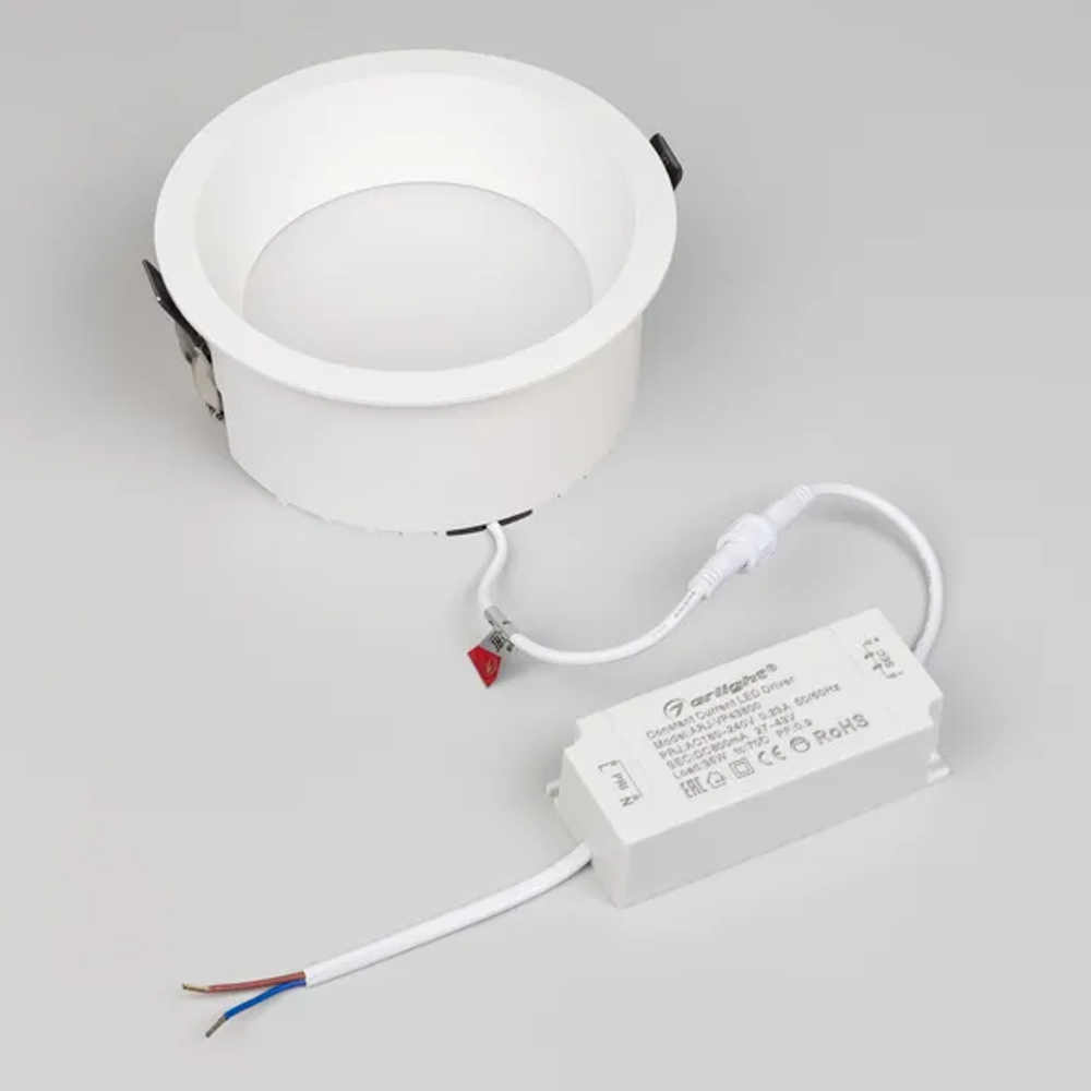 Светильник MS-DROP-BUILT-R158-30W Warm3000 (WH, 90 deg, 230V) (Arlight, IP54 Металл, 5 лет) 041464