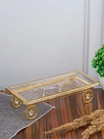 Фруктовница из стекла и мет. M-UF-88371/LG 31*14,5*8