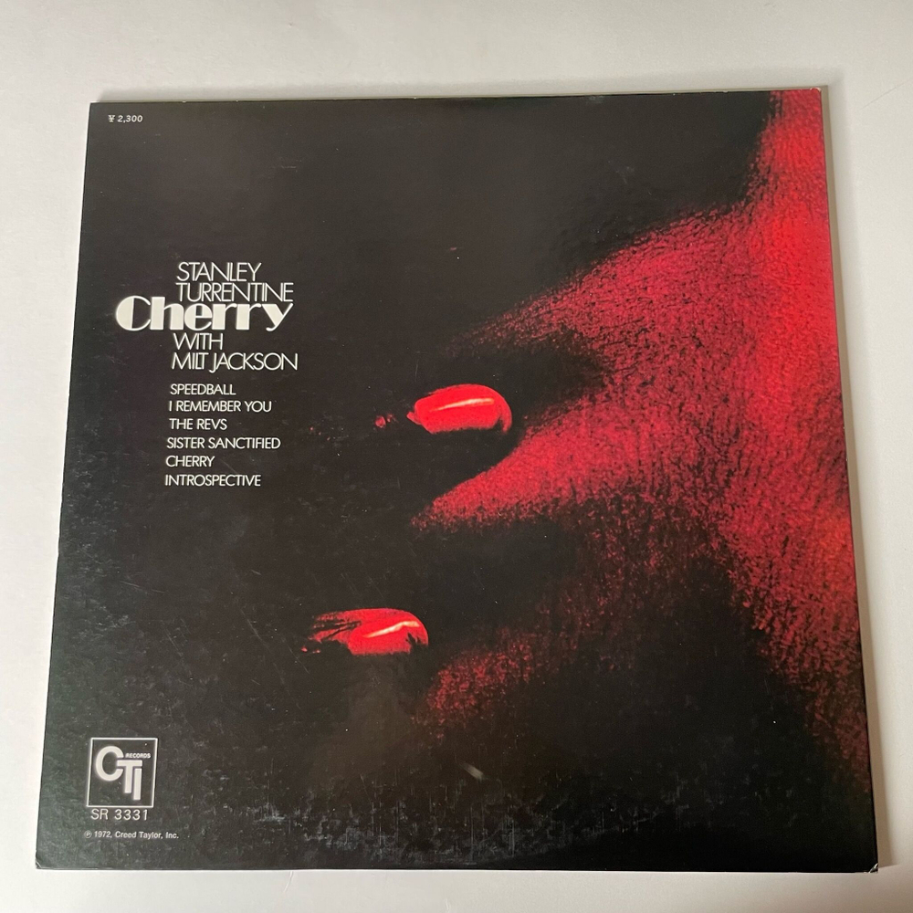 Винтажная виниловая пластинка LP Stanley Turrentine With Milt Jackson Cherry (Japan 1972) (Obi)