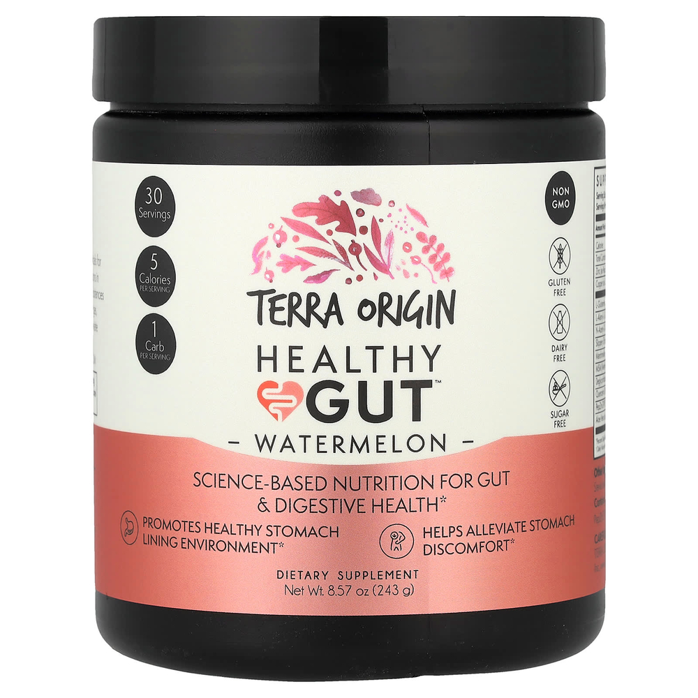 Terra Origin, Healthy Gut™, со вкусом арбуза, 243 г (8,57 унции)
