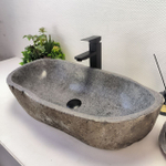 Раковина из речного камня RS63505 (70*35*15) 0124