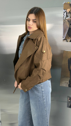 Куртка женская арт. 8681 цвет "коричневый"