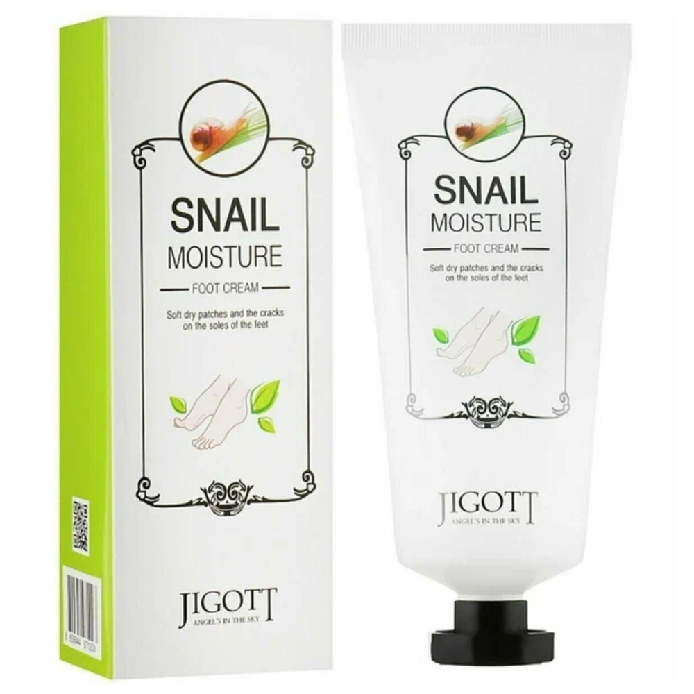 ДЖИГОТТ/JIGOTT Snail Moisture foot cream Крем д/ног 100мл Увлажняющий (1570)!!!!!