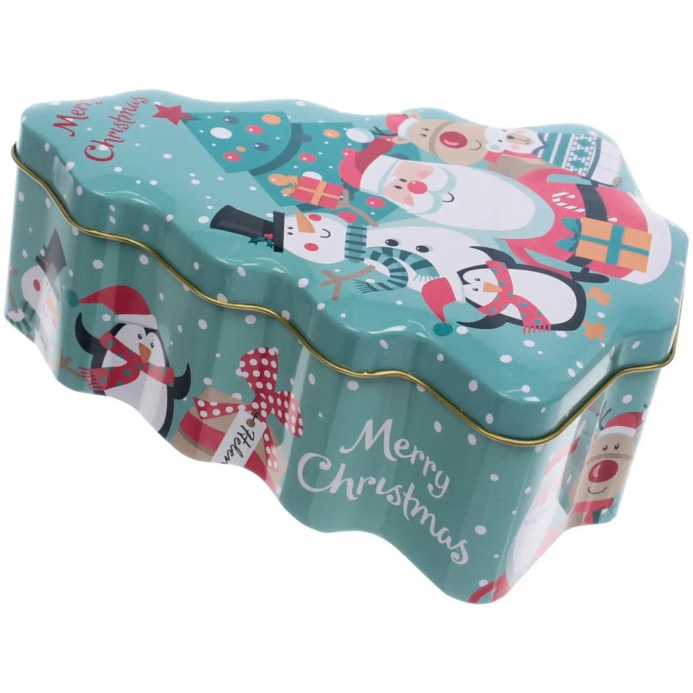 Банка жестяная «Ёлочка красивая» 18*15*6,5см