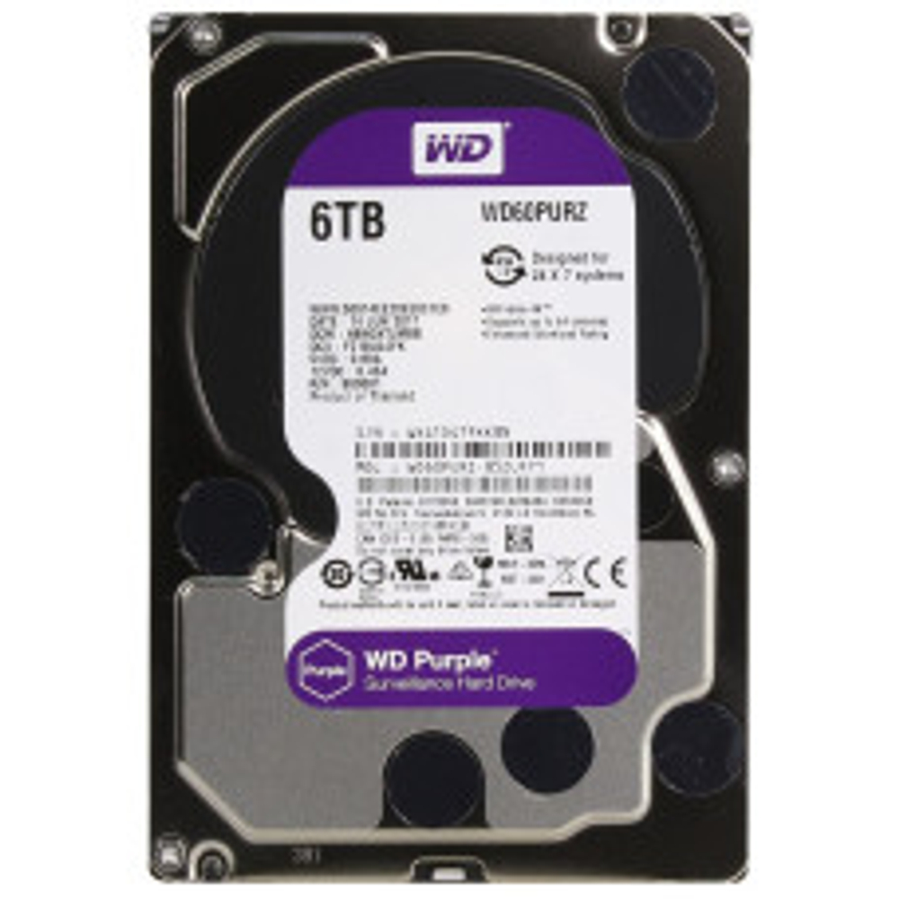 Жесткий диск Western Digital WD Purple 6 ТБ 3,5″ (WD60PURZ)