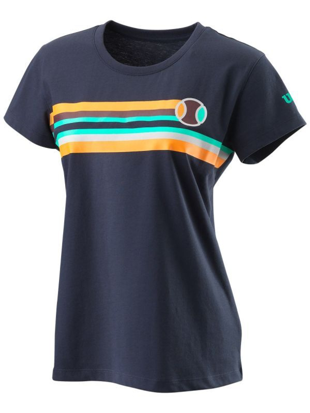 Женская футболка теннисная Wilson W Tracers Tech Tee - outer space