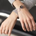 Браслет Птица на ветке с вишневым янтарем