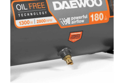 Безмасляный компрессор высокой производительности DAEWOO DAC 180S Li SET